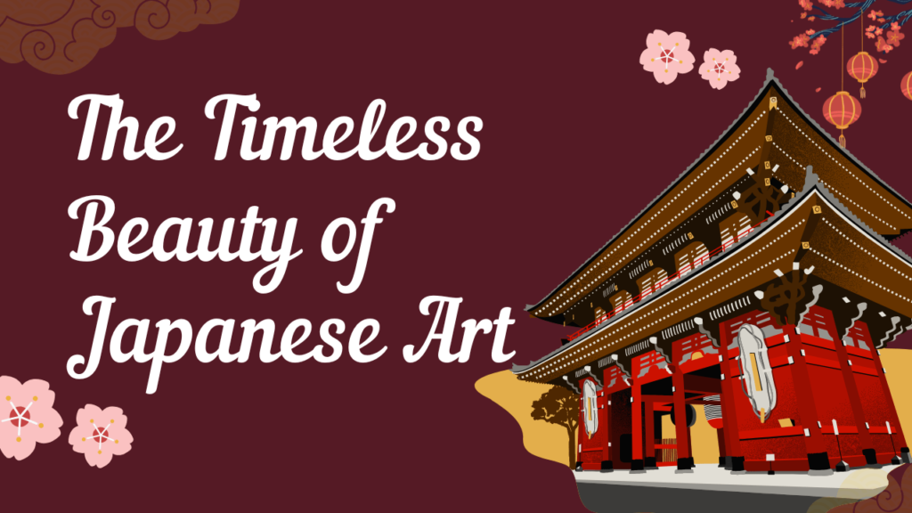 A serene depiction of traditional Beauty of Japanese art, showcasing its elegance and cultural richness through intricate designs.