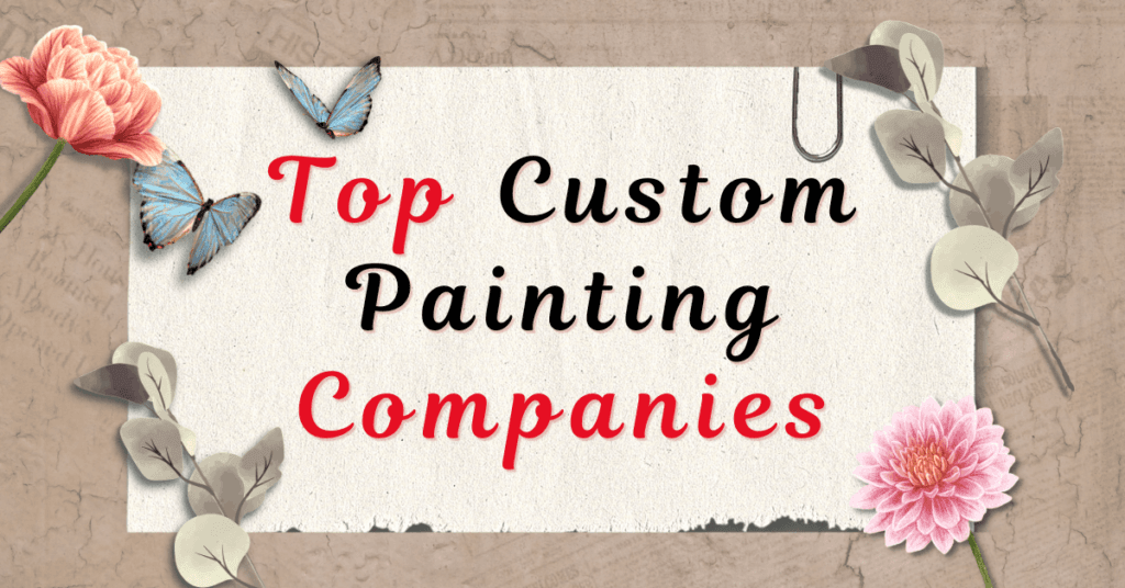 A collage showcasing the logos of leading custom painting companies, highlighting their unique styles and services.