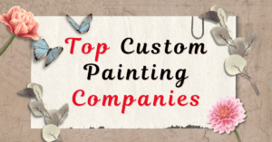 A collage showcasing the logos of leading custom painting companies, highlighting their unique styles and services.