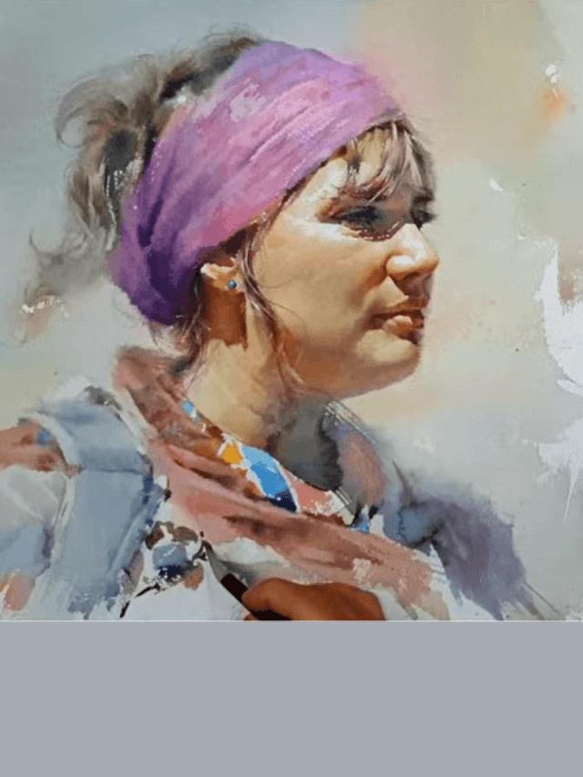 how to paint a portrait in watercolor