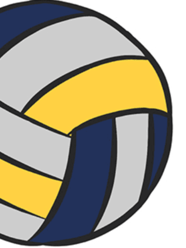 drawing volleyball ball